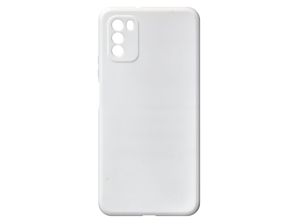 Jednobarevný kryt bílý na Xiaomi Poco M3