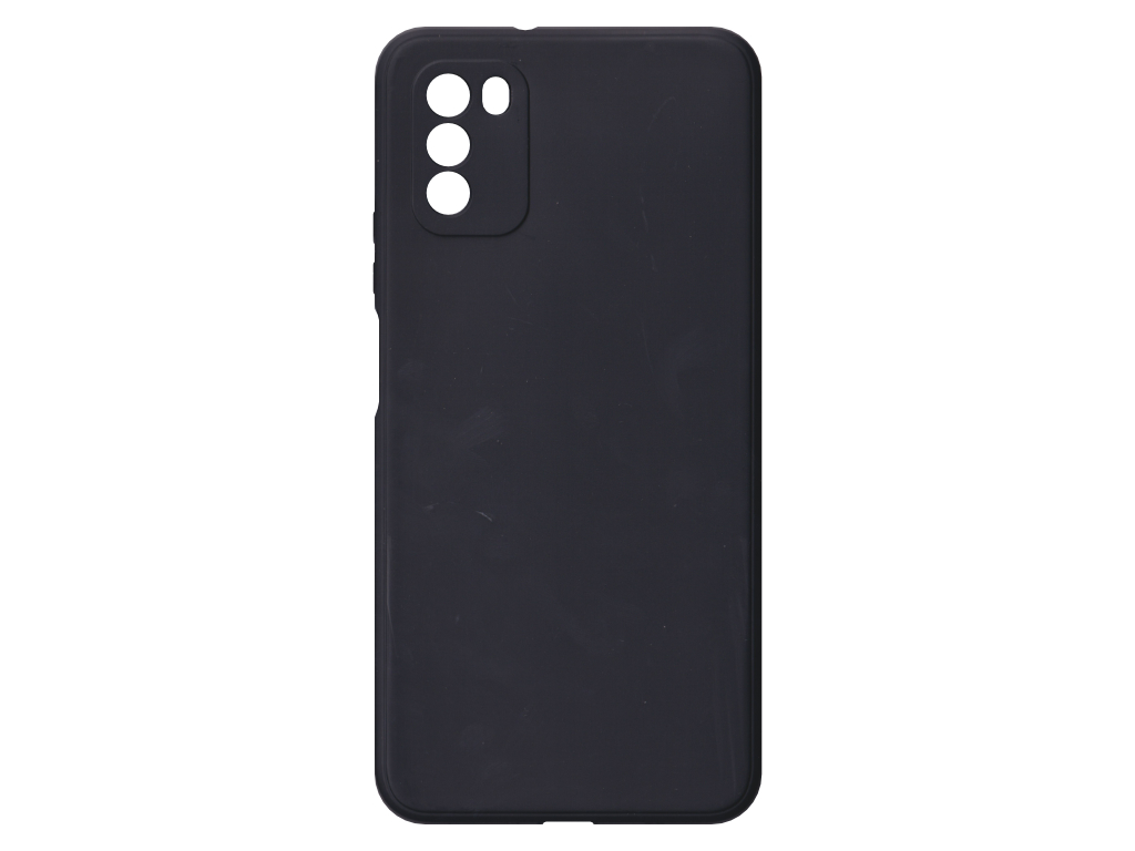 Jednobarevný kryt černý na Xiaomi Poco M3
