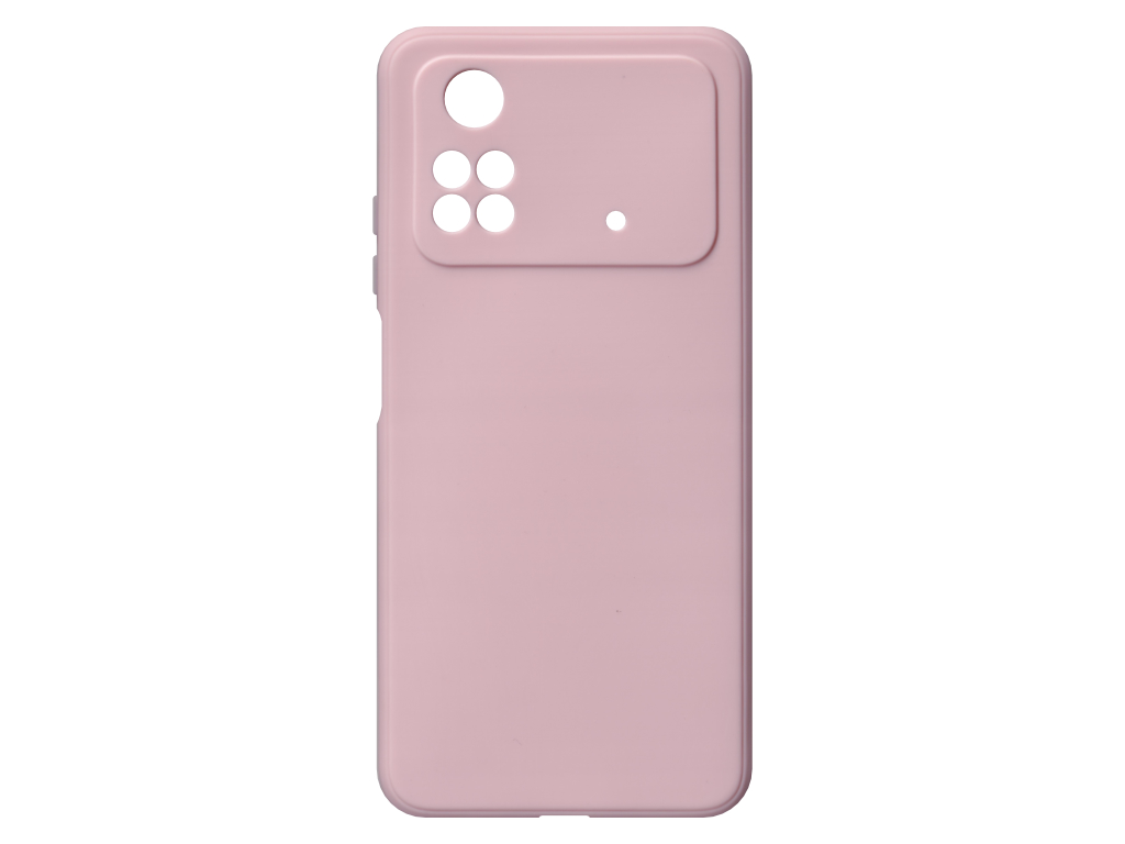Jednobarevný kryt růžový na Xiaomi Poco M4 Pro 4G