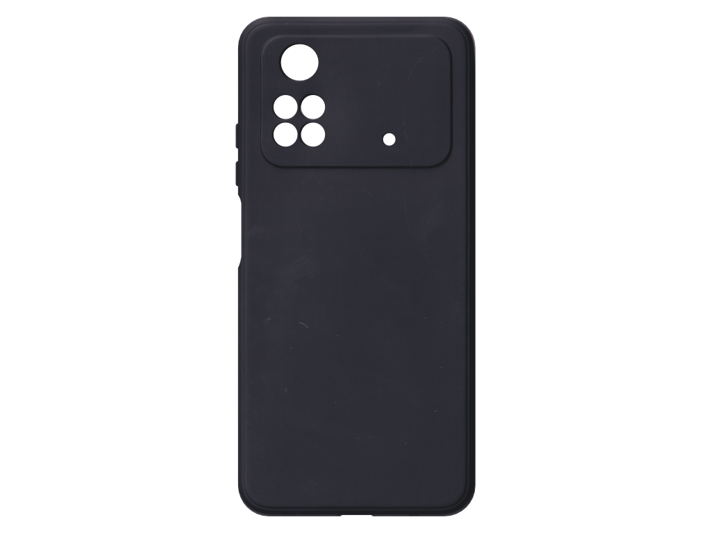 Jednobarevný kryt černý na Xiaomi Poco M4 Pro 4G
