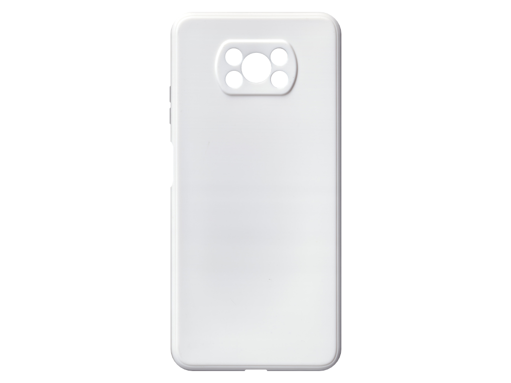 Jednobarevný kryt bílý na Xiaomi Poco X3 Pro