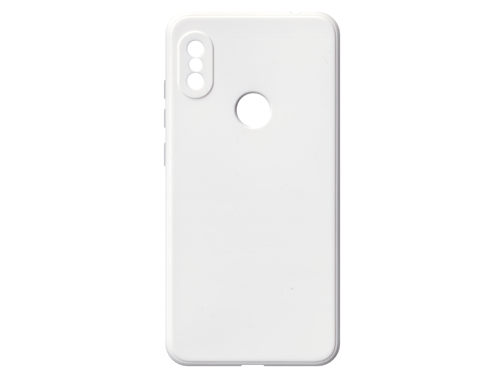 Jednobarevný kryt bílý na Xiaomi Redmi Note 6