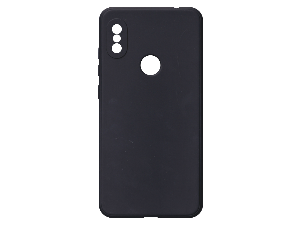 Jednobarevný kryt černý na Xiaomi Redmi Note 6 Pro