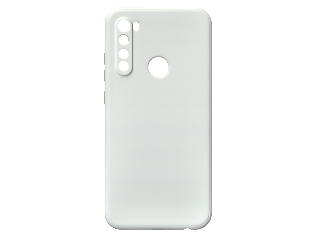 Jednobarevný kryt bílý na Xiaomi Redmi Note 8