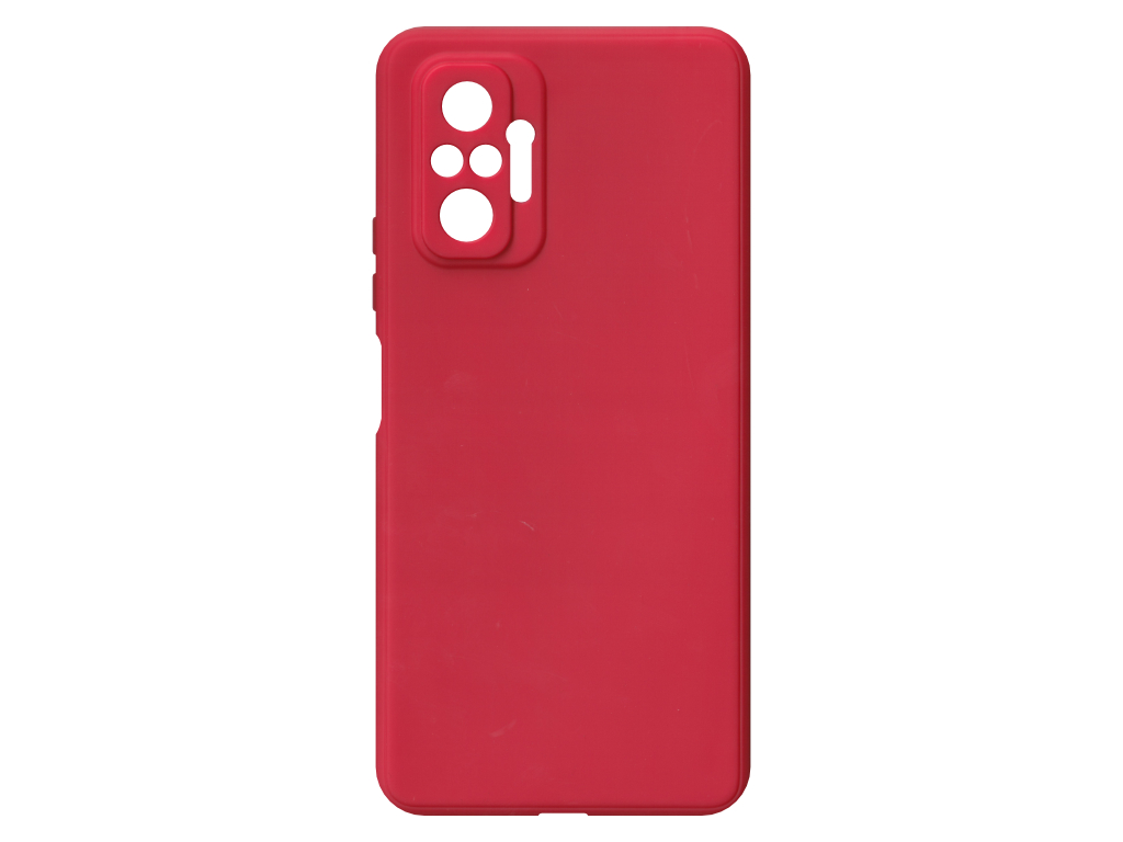 Jednobarevný kryt červený na Xiaomi Redmi Note 10 Pro 4G