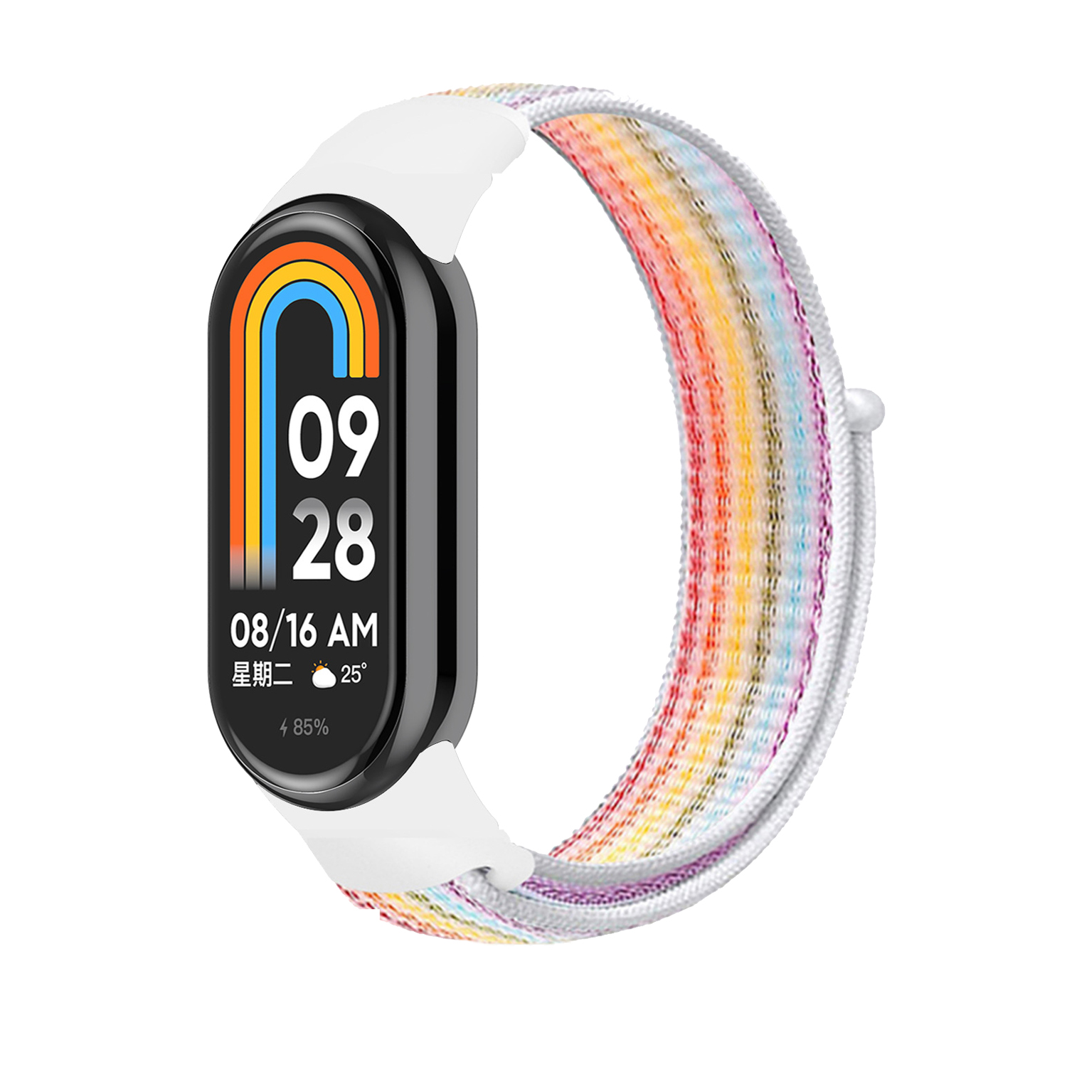 Náhradní náramek SportNylon Mi band 8 - Sedm Barev -