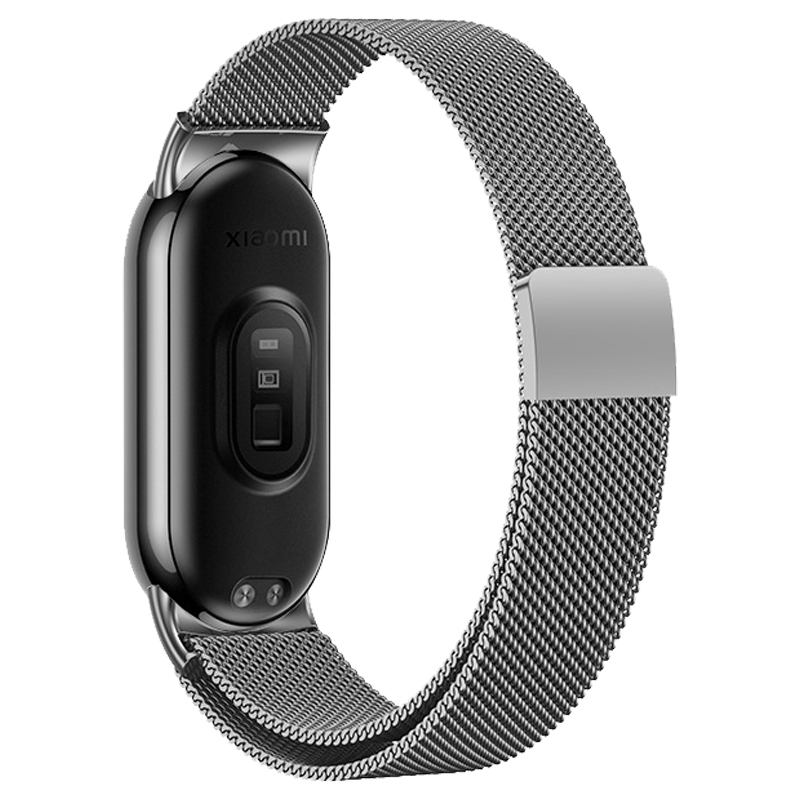 Milánský tah magnetické zapínání Mi Band 8 - Šedá -