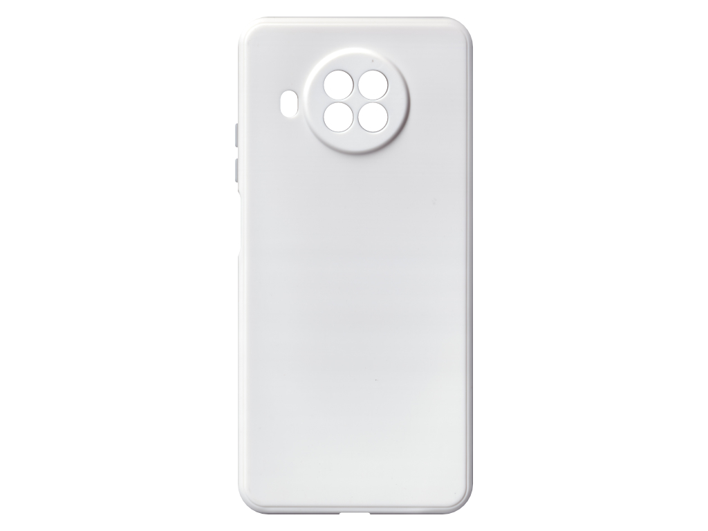 Jednobarevný kryt bílý na Xiaomi Redmi Note 9 Pro 5G