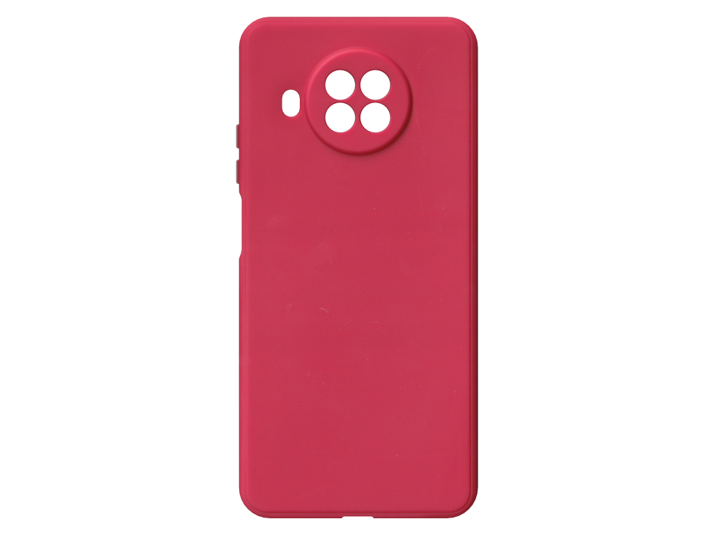 Jednobarevný kryt červený na Xiaomi Redmi Note 9 Pro 5G