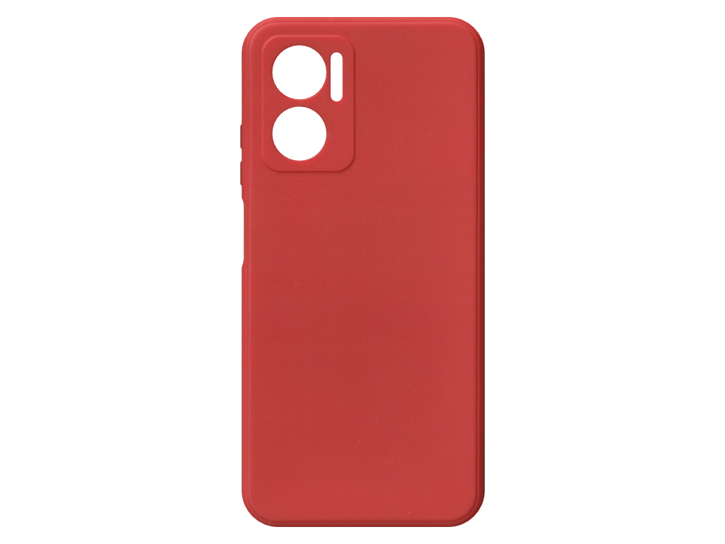 Jednobarevný kryt červený na Xiaomi Redmi 10 5G