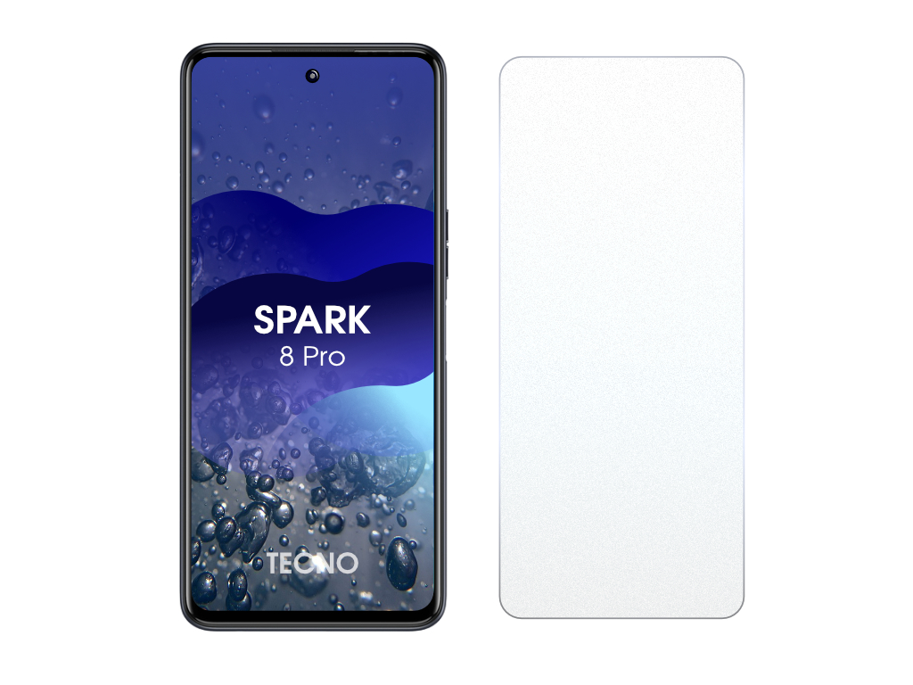 Levně 2D Ochranné sklo na Tecno Spark 8 PRO