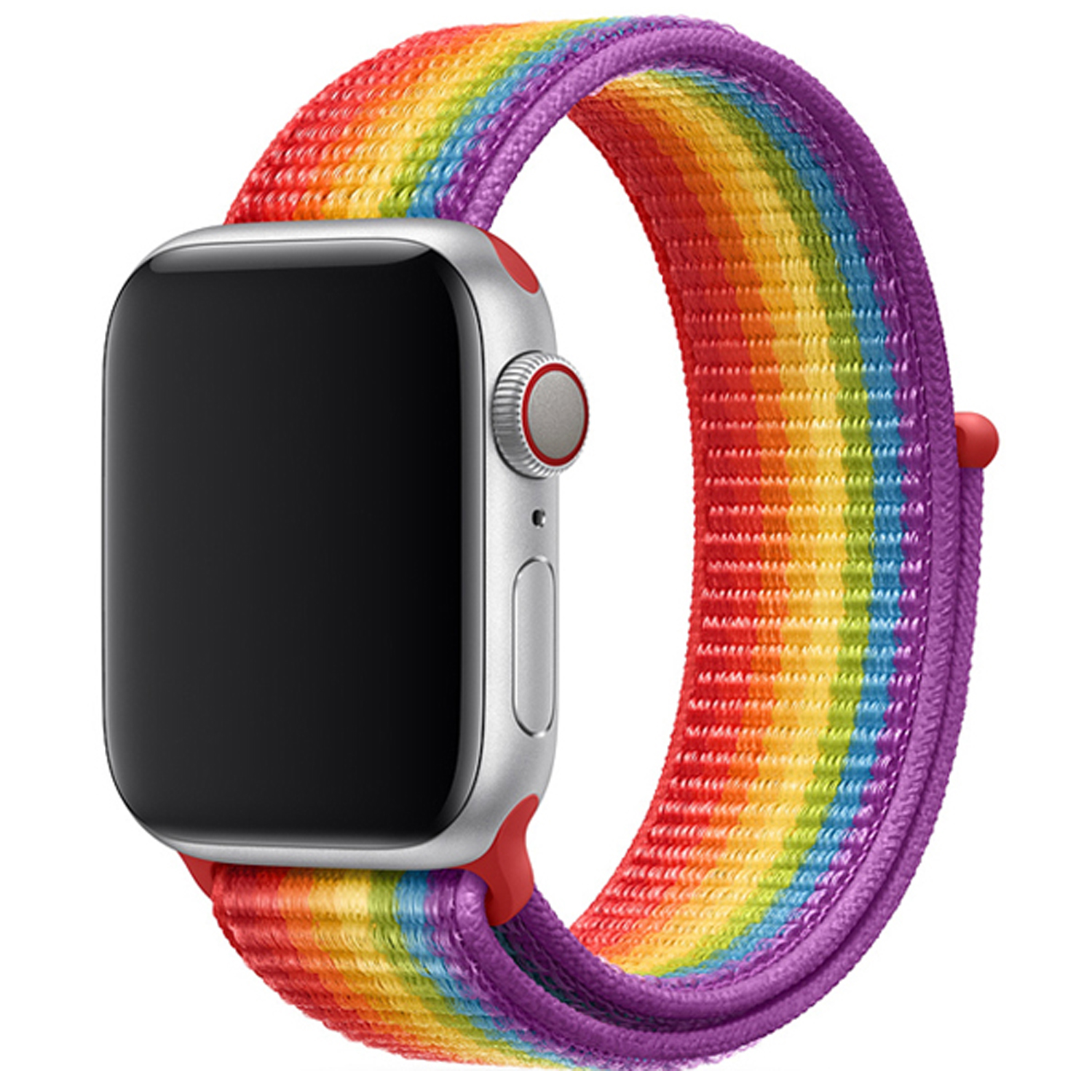 Nylonový řemínek pro Apple Watch 38/40/41mm - Duhová - -