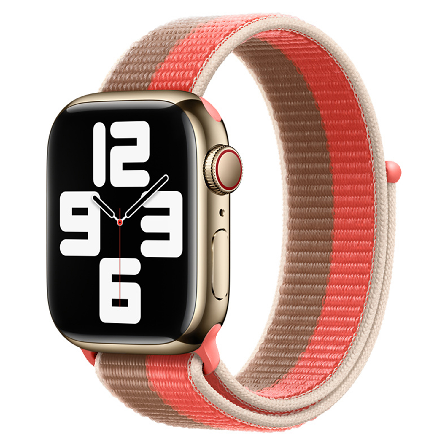 Nylonový řemínek pro Apple Watch 42/44/45/49 - Růžovo-hnědá - -