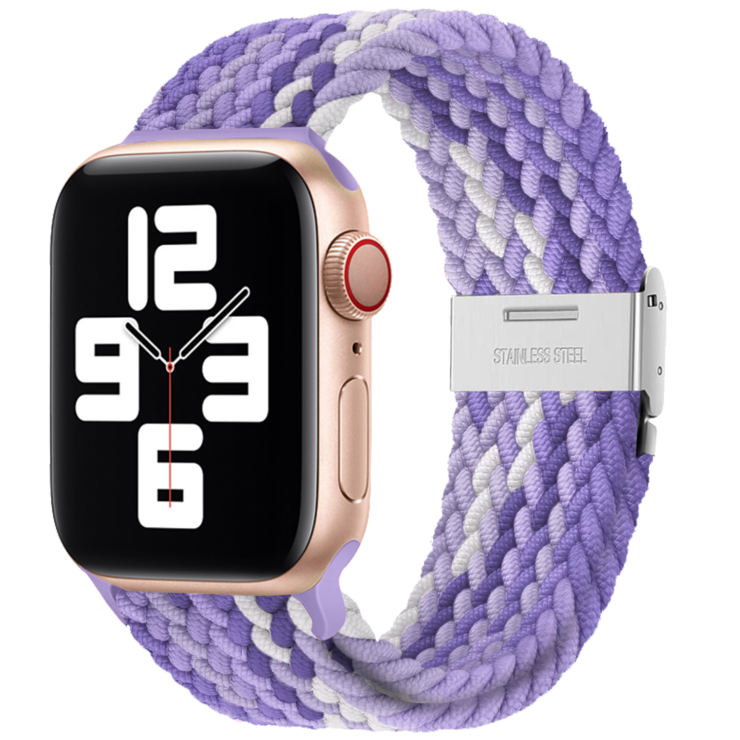 Pletený řemínek pro Apple Watch 42/44/45/46/49mm Barevná varianta: Odstíny fialové