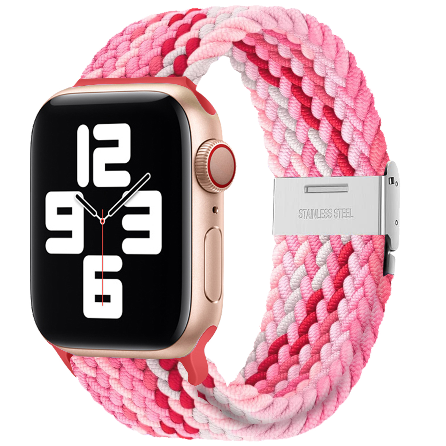Pletený řemínek pro Apple Watch 42/44/45/46/49mm Barevná varianta: Odstíny růžové