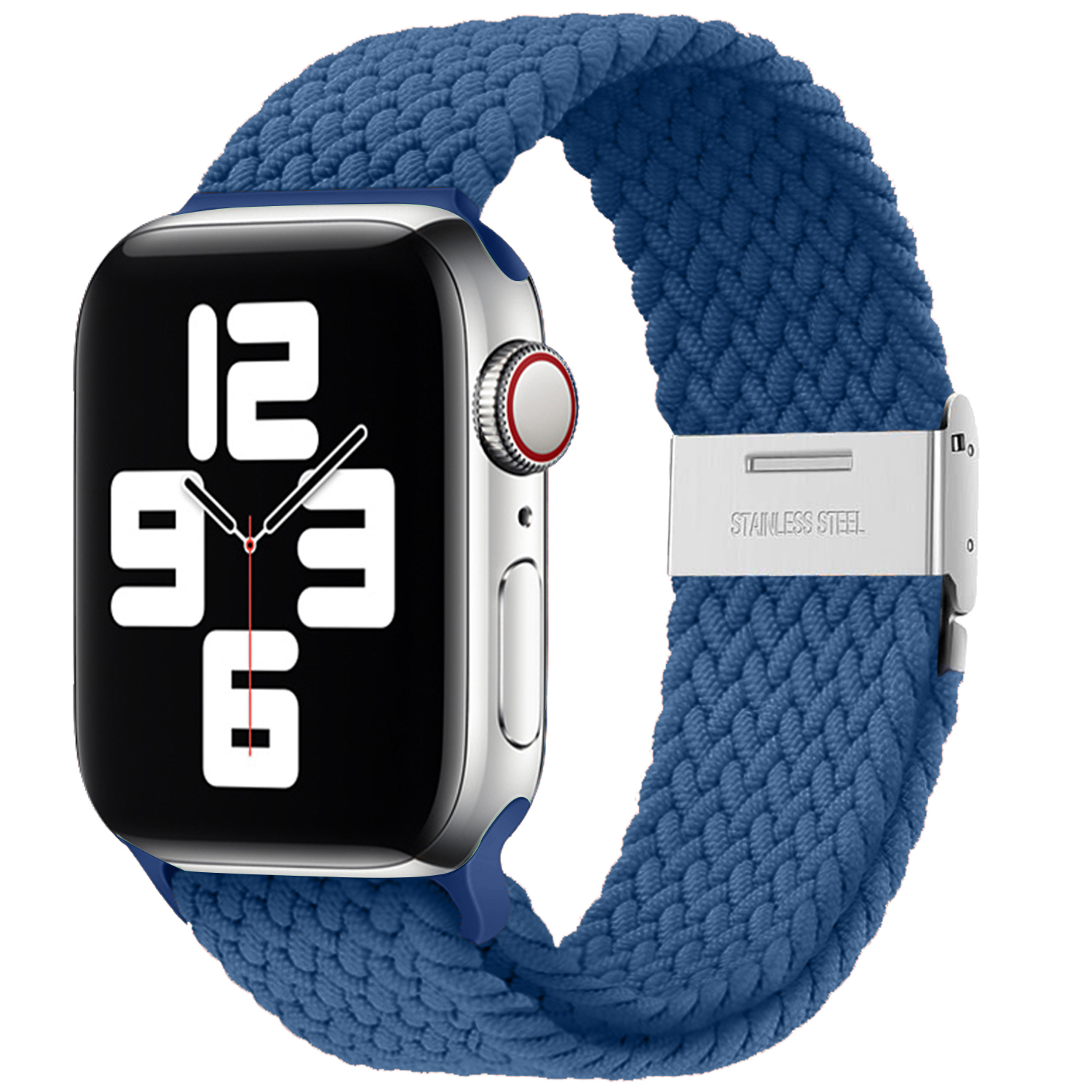 Pletený řemínek pro Apple Watch 42/44/45/49mm - Modrý - -