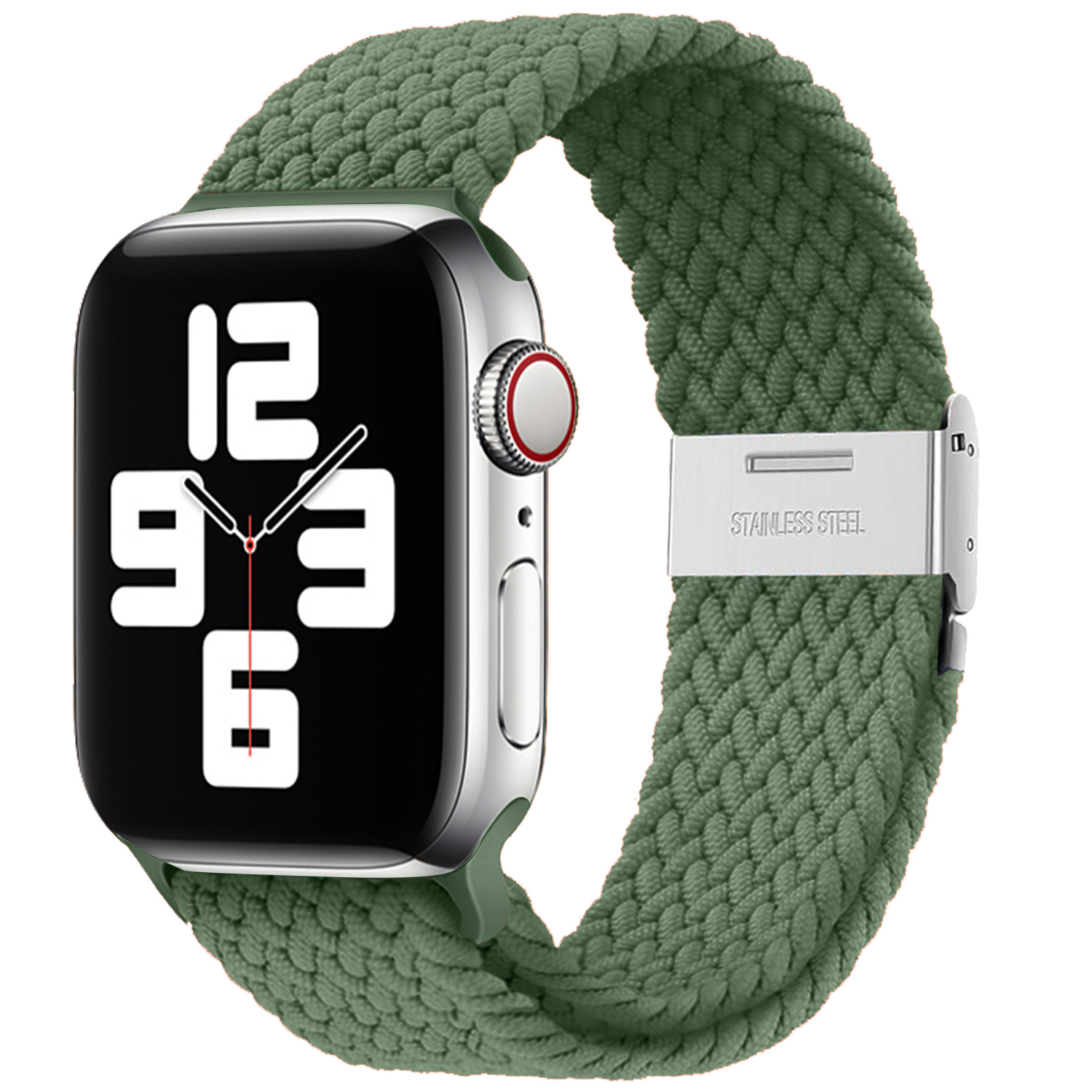 Pletený řemínek pro Apple Watch 42/44/45/49mm - Khaki - -