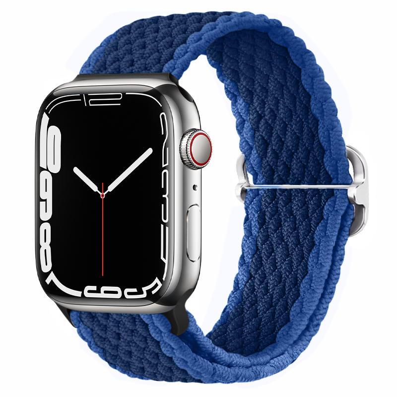 Pletený řemínek se sponou pro Apple Watch 38/40/41mm - Modrý - -