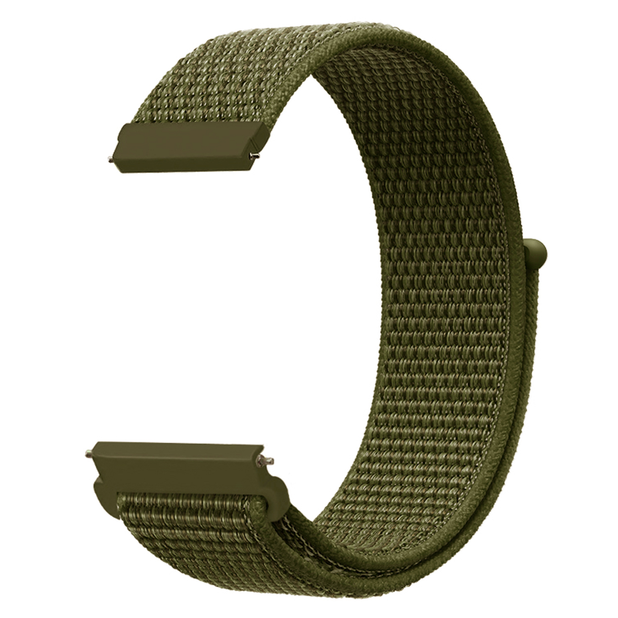 Nylonový řemínek 22mm - Armádně Zelená -