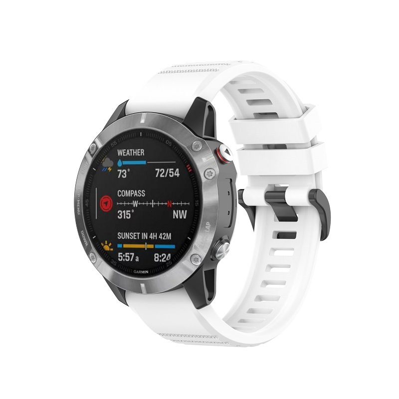 Levně QuickFit silikonový řemínek s přezkou 22mm Barevná varianta: Bílý