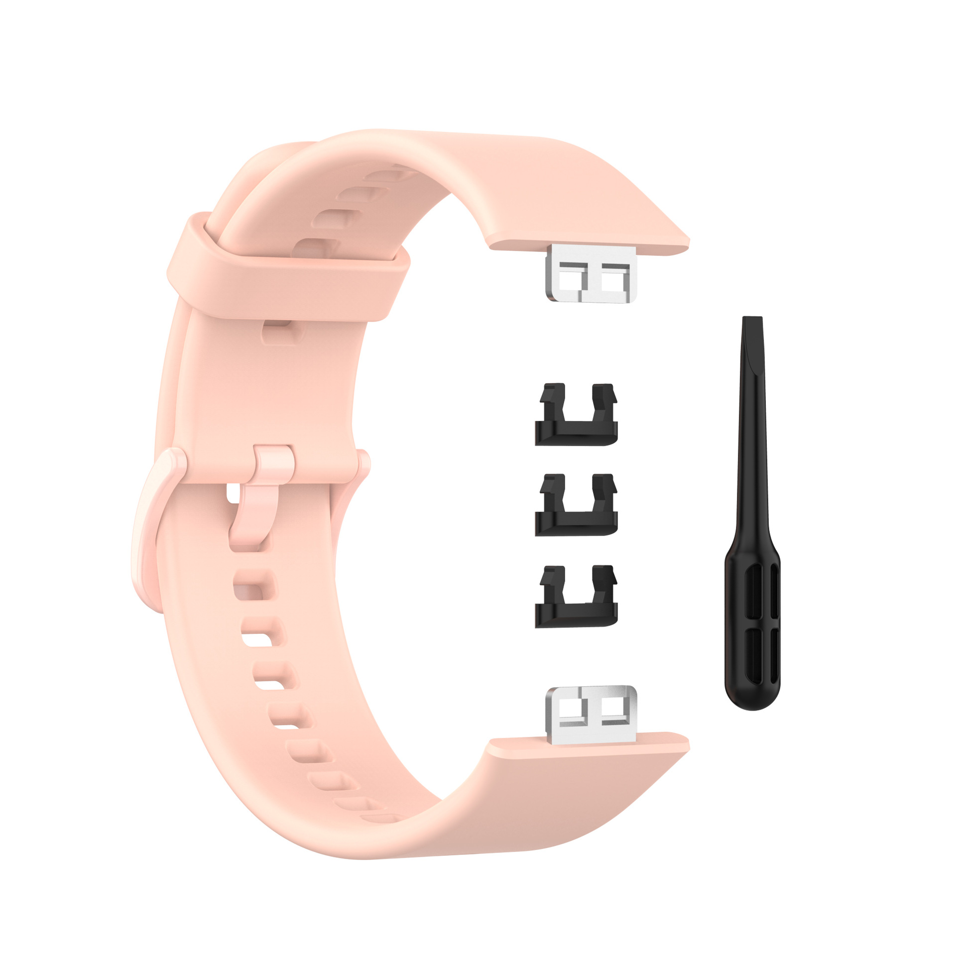 Levně Jednobarevný náhradní řemínek pro Huawei Fit Barva: Lososová, Pro Přístroj: Huawei Fit
