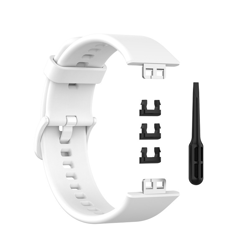 Levně Jednobarevný náhradní řemínek pro Huawei Fit Barva: Bílá, Pro Přístroj: Huawei Fit
