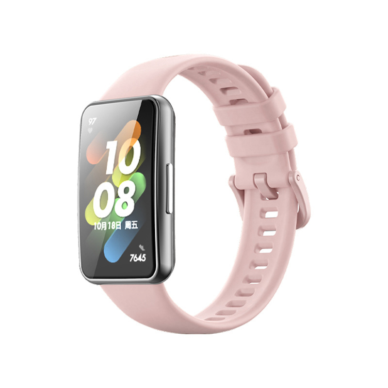 Jednobarevný náhradní řemínek pro Huawei Band 7 Barva: Starorůžová, Pro Přístroj: Huawei Band 7