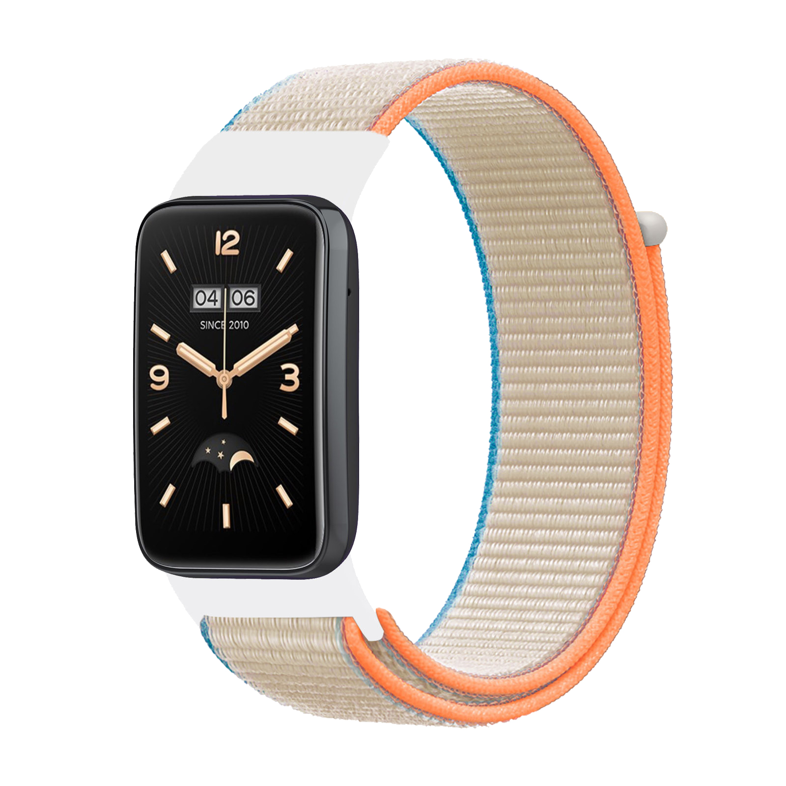 Sportnylon řemínek pro Mi Band 7 PRO Barva: Béžovo-oranžová, Pro Přístroj: Mi band 7 Pro