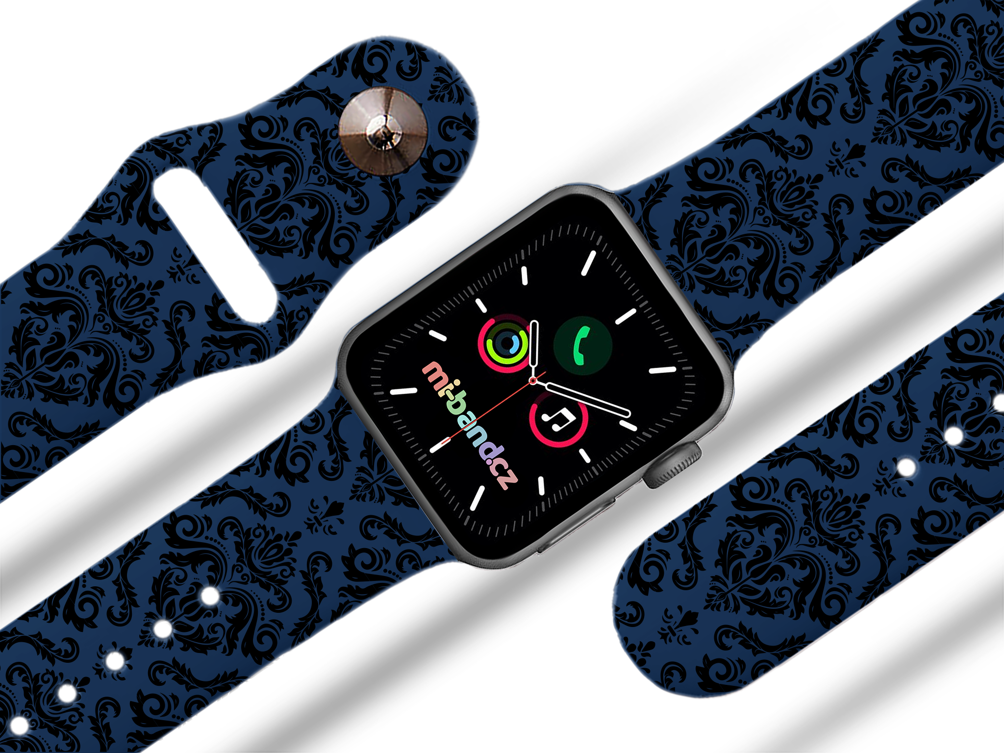 Apple watch řemínek Damask - Modrá - 38/40/41mm