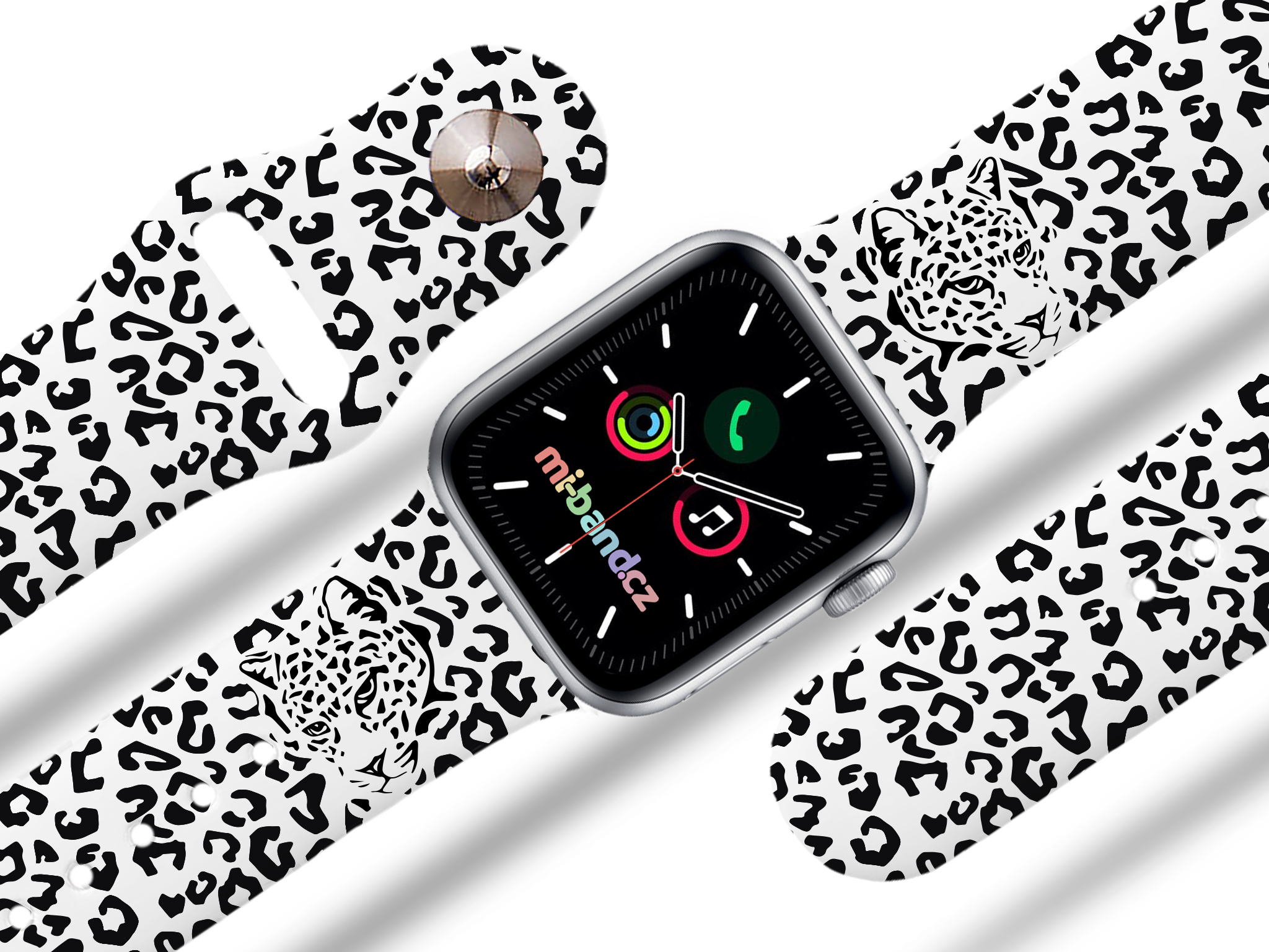 Apple watch řemínek Levhartí srst Rozměr: 38/40/41/42(S10)mm MIBANDCZX02888