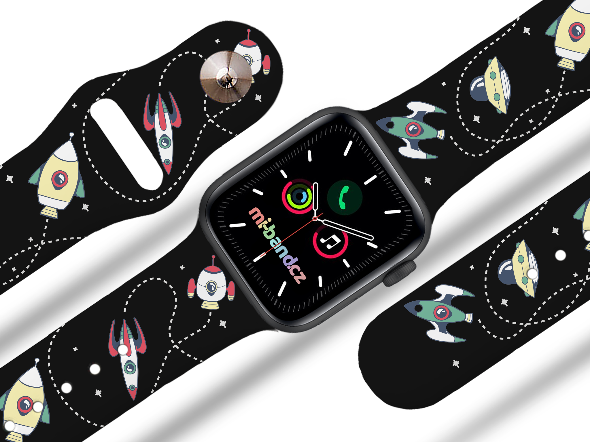 Apple watch řemínek Raketky - 42/44/45/49mm