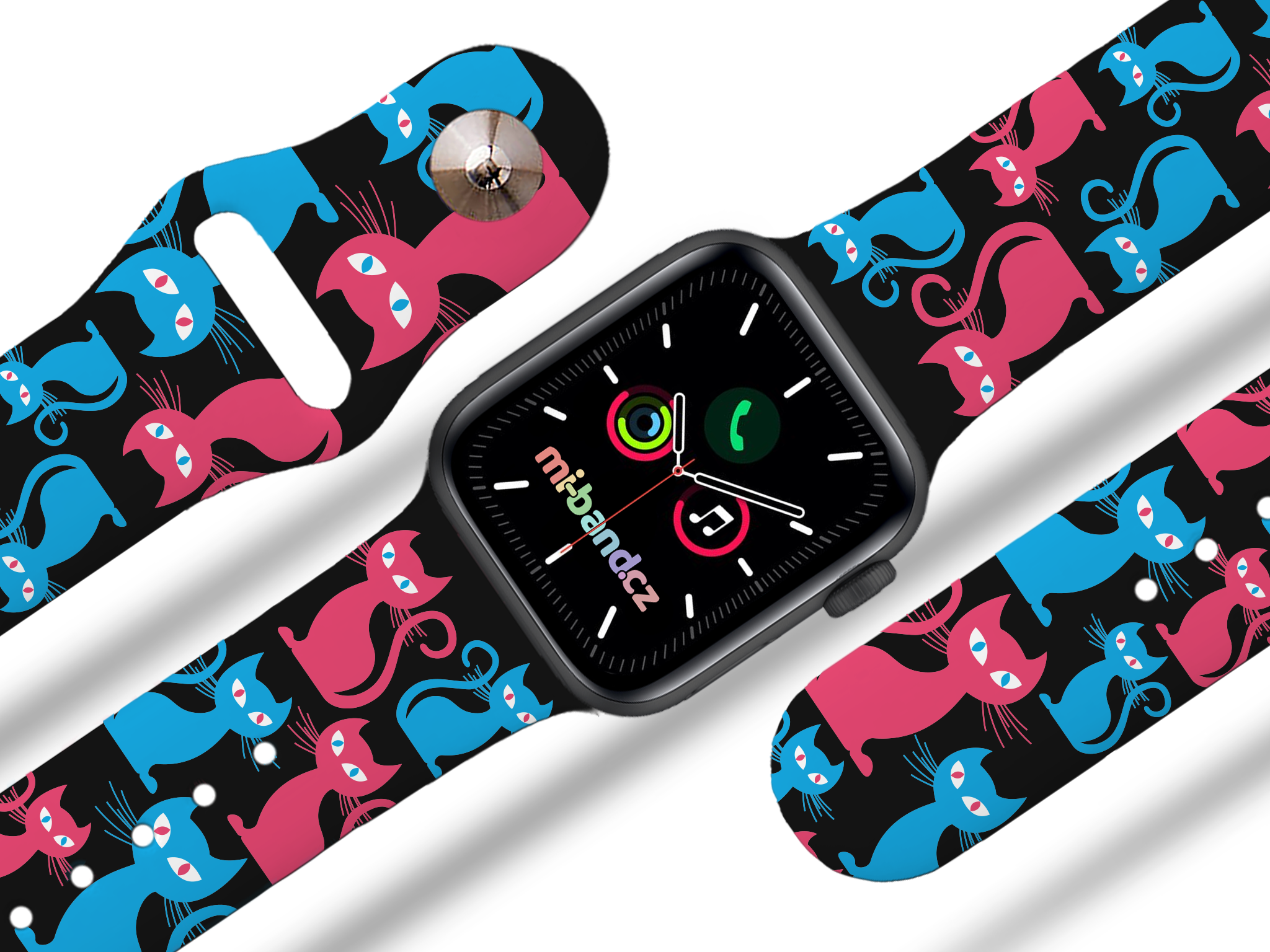 Apple watch řemínek Barevné kočky - 38/40/41mm