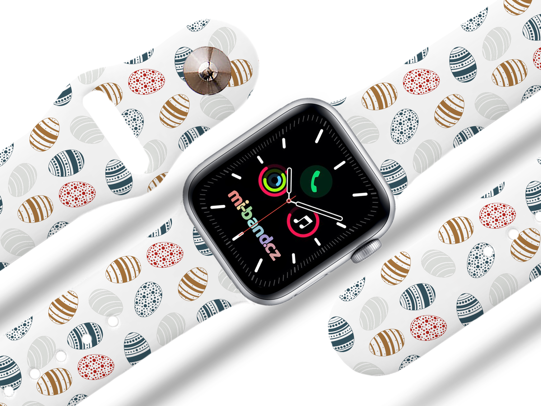 Apple watch řemínek Vajíčka - Bílá - 38/40/41mm