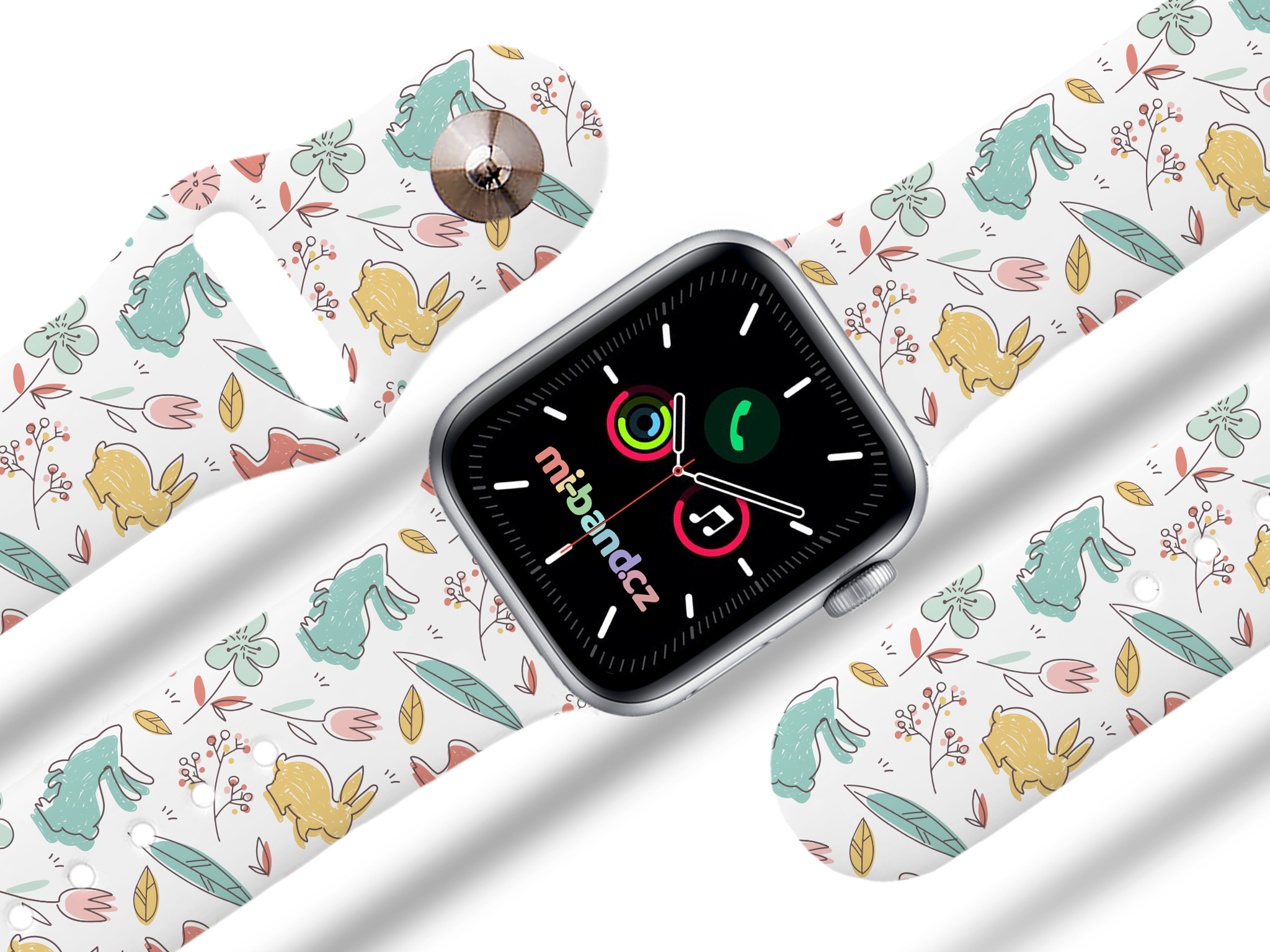 Apple watch řemínek Kreslené velikonoce Rozměr: 38/40/41/42(S10)mm MIBANDCZX02872