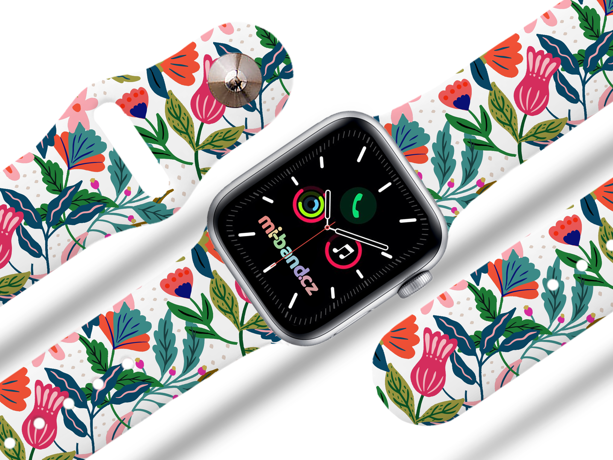 Apple watch řemínek Džungle - 38/40/41mm, barva pásku bílá