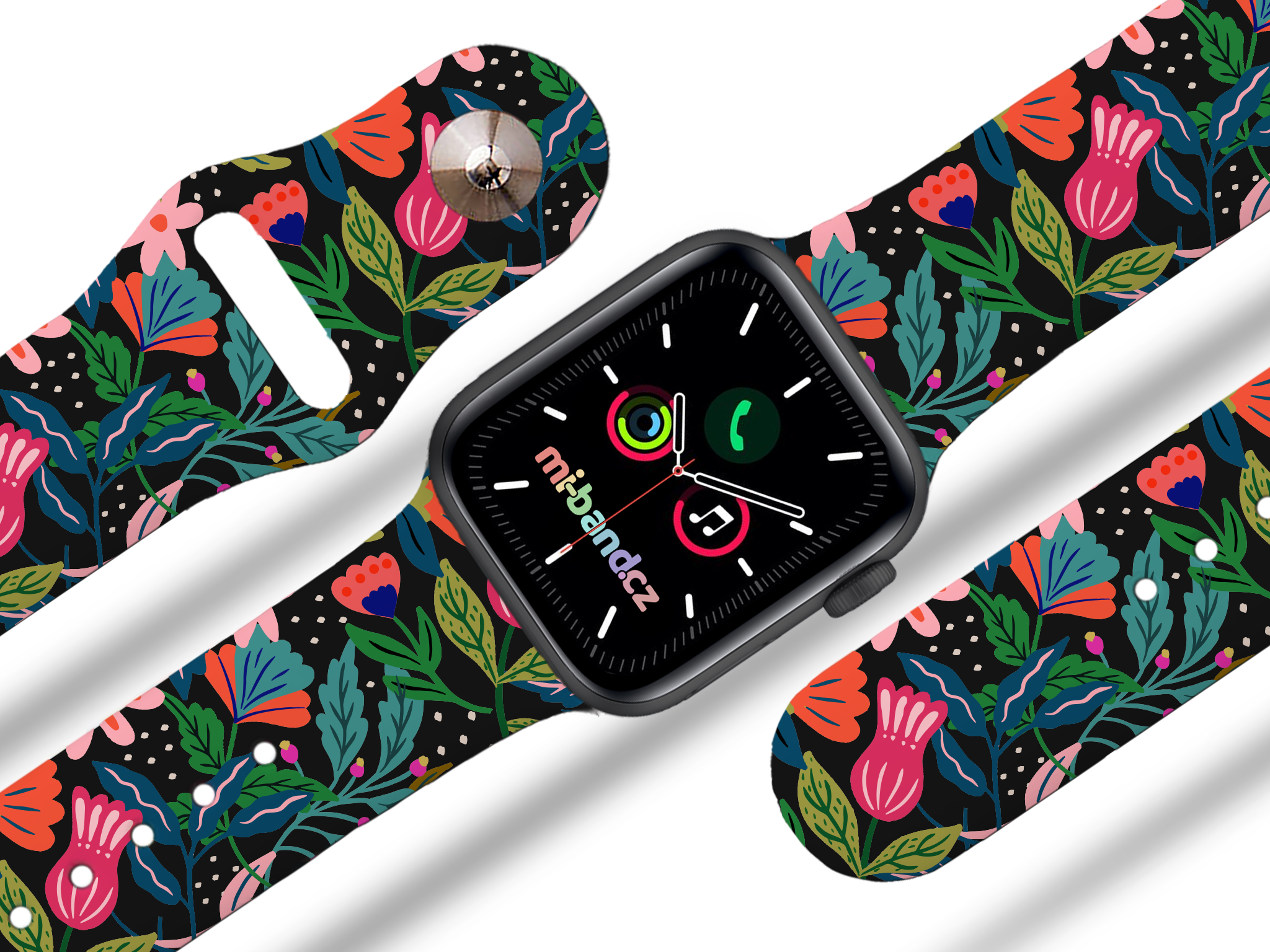 Apple watch řemínek Džungle - 38/40/41mm, barva pásku černá