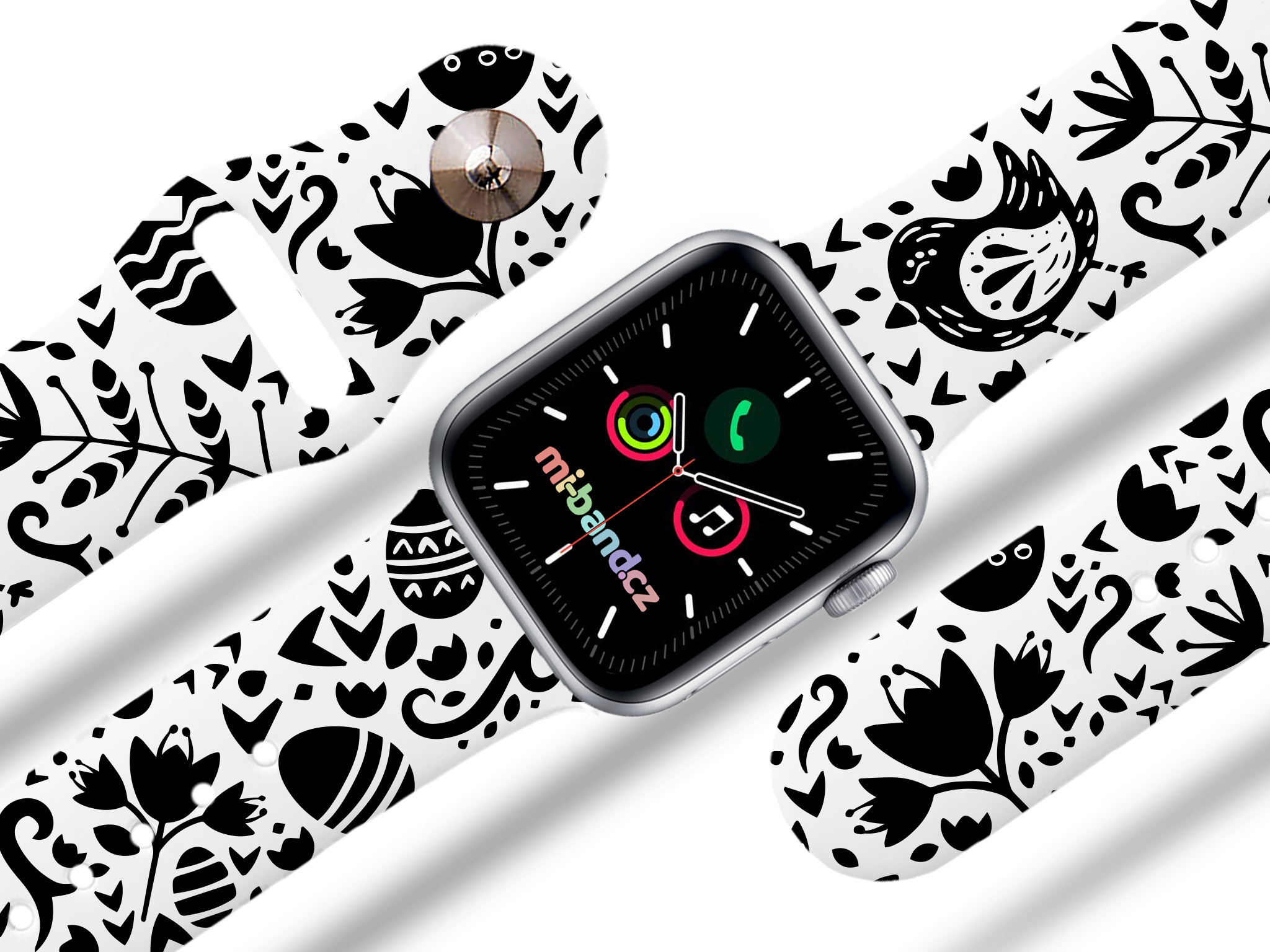 Apple watch řemínek Černobílá kuřátka - 42/44/45/49mm