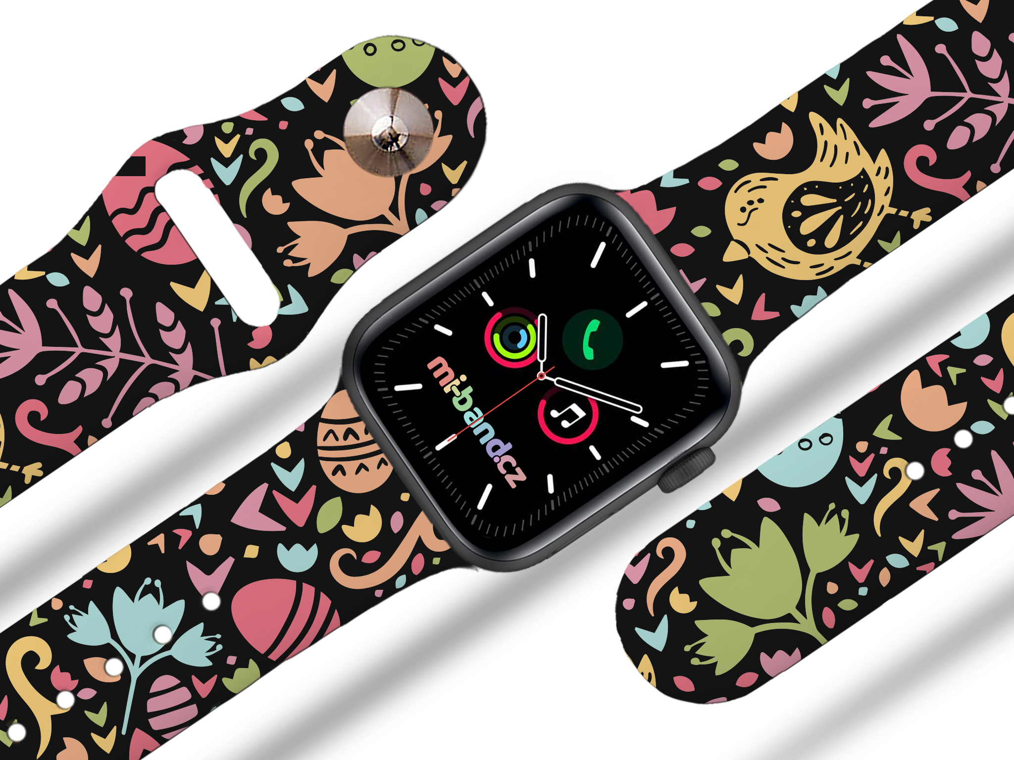 Apple watch řemínek Velikonoce 1 Barva: Černá, Rozměr: 38/40/41/42(S10)mm MIBANDCZX02890