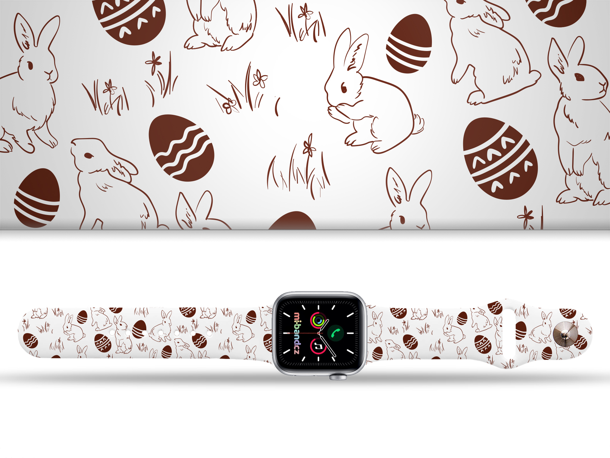 Apple watch řemínek Velikonoce 2 - Bílá - 38/40/41mm