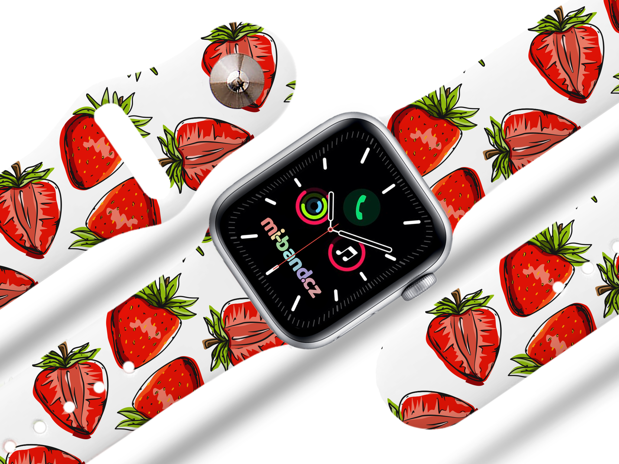 Apple watch řemínek Jahody - 38/40/41mm