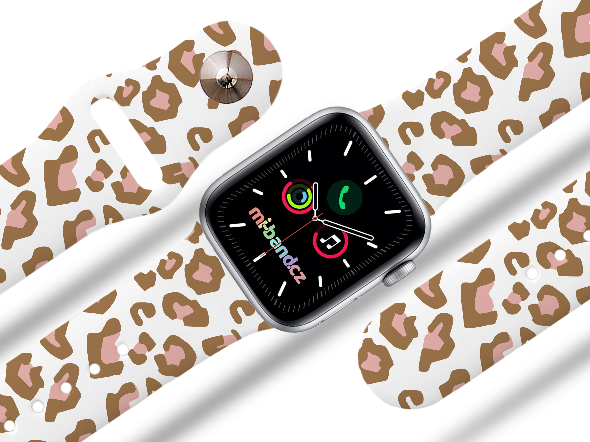 Apple watch řemínek Růžový gepard Rozměr: 38/40/41/42(S10)mm