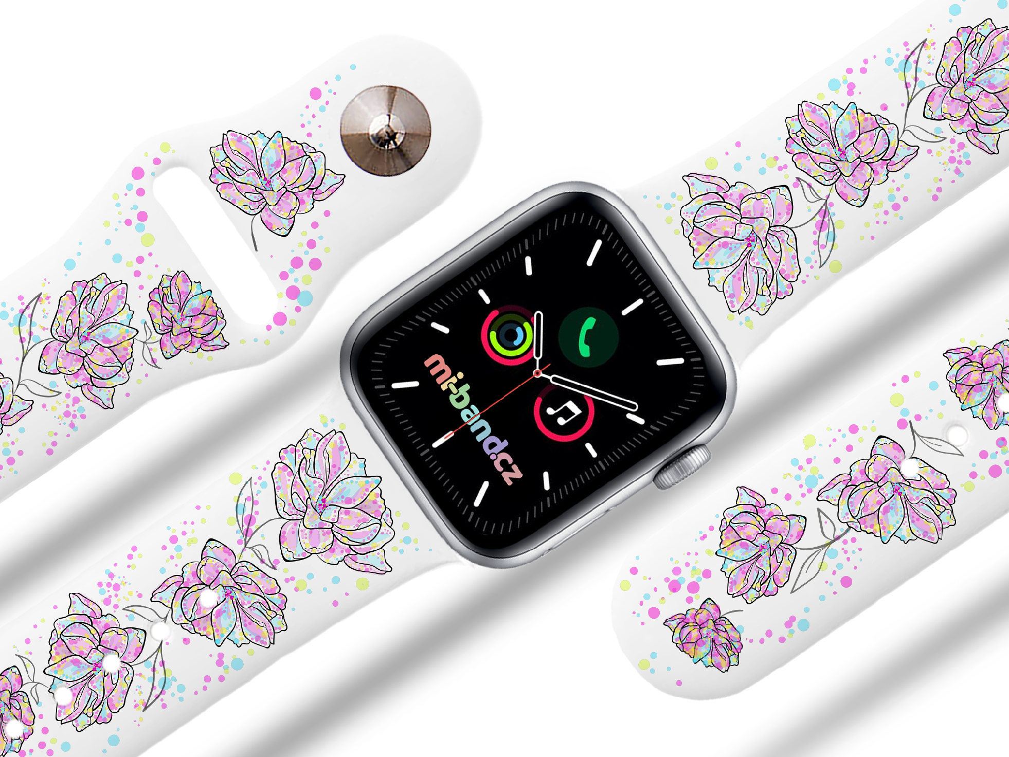 Levně Apple watch řemínek Divoká růže Rozměr: 38/40/41/42(S10)mm