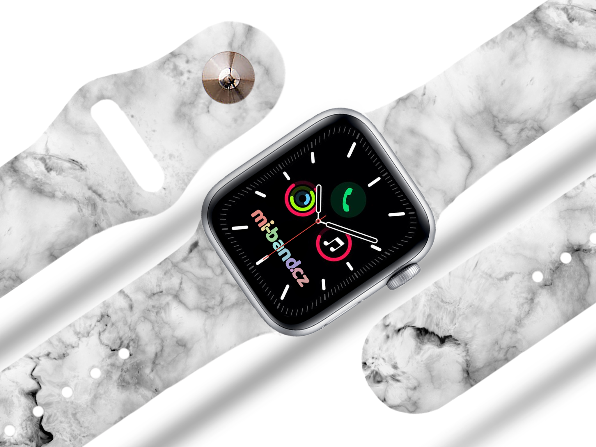 Apple watch řemínek Bílý mramor - 38/40/41mm