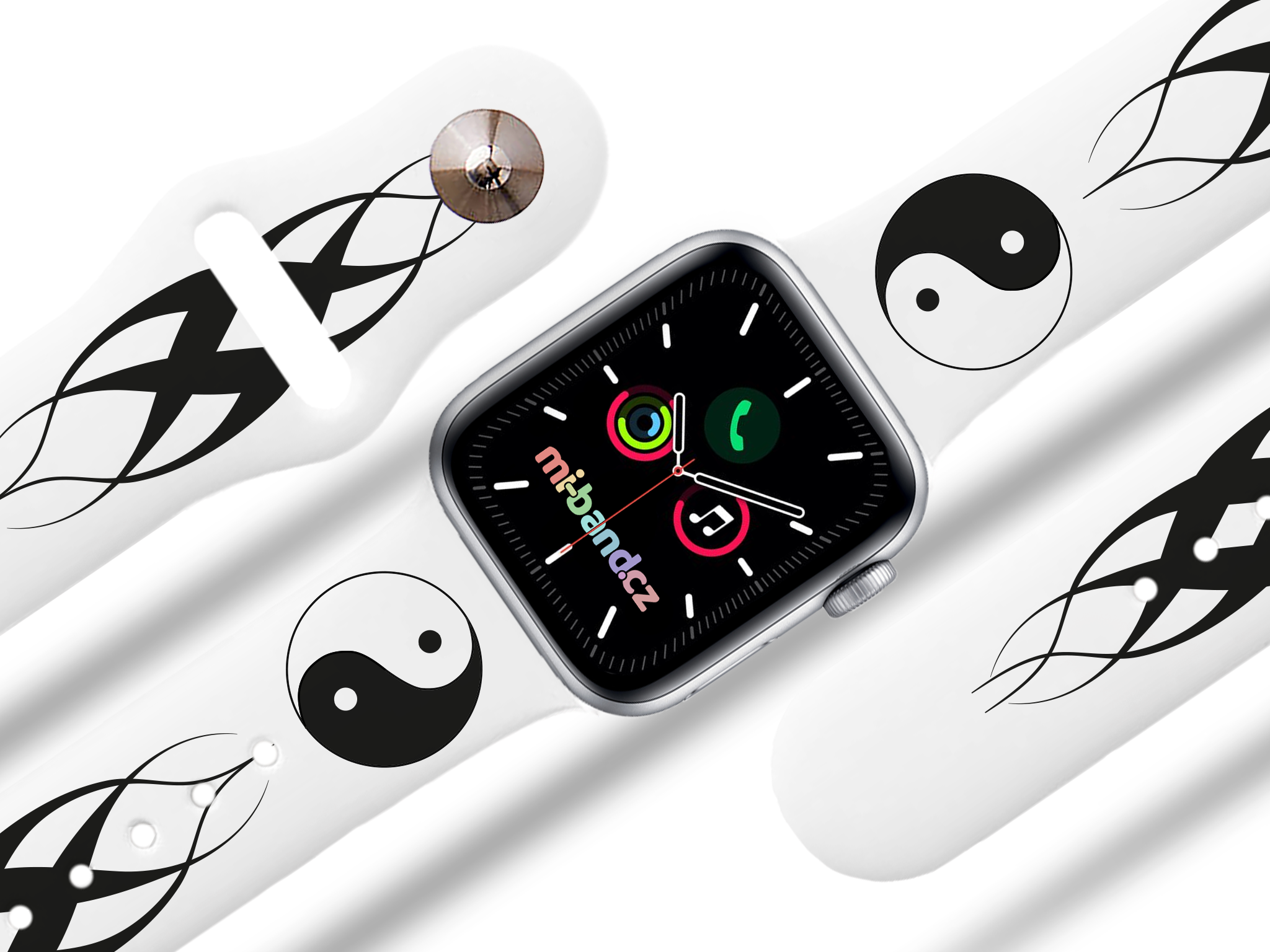 Apple watch řemínek Jin Jang Rozměr: 38/40/41/42(S10)mm, barva pásku: bílá