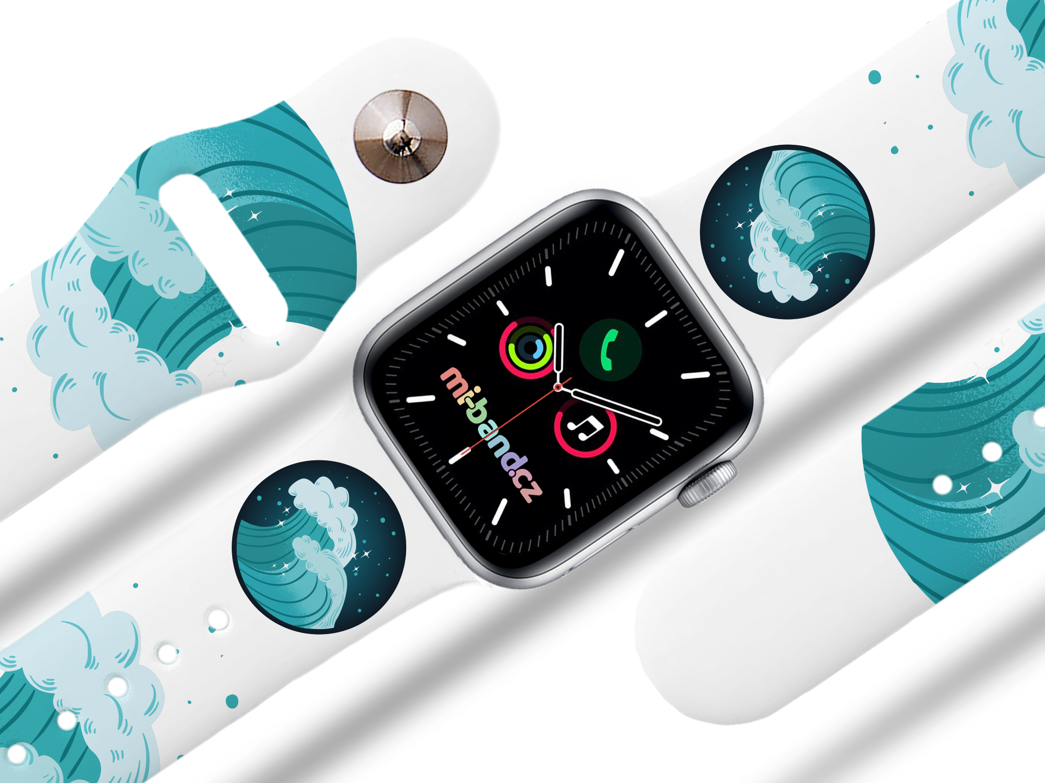 Apple watch řemínek Voda - Bílá - 38/40/41mm