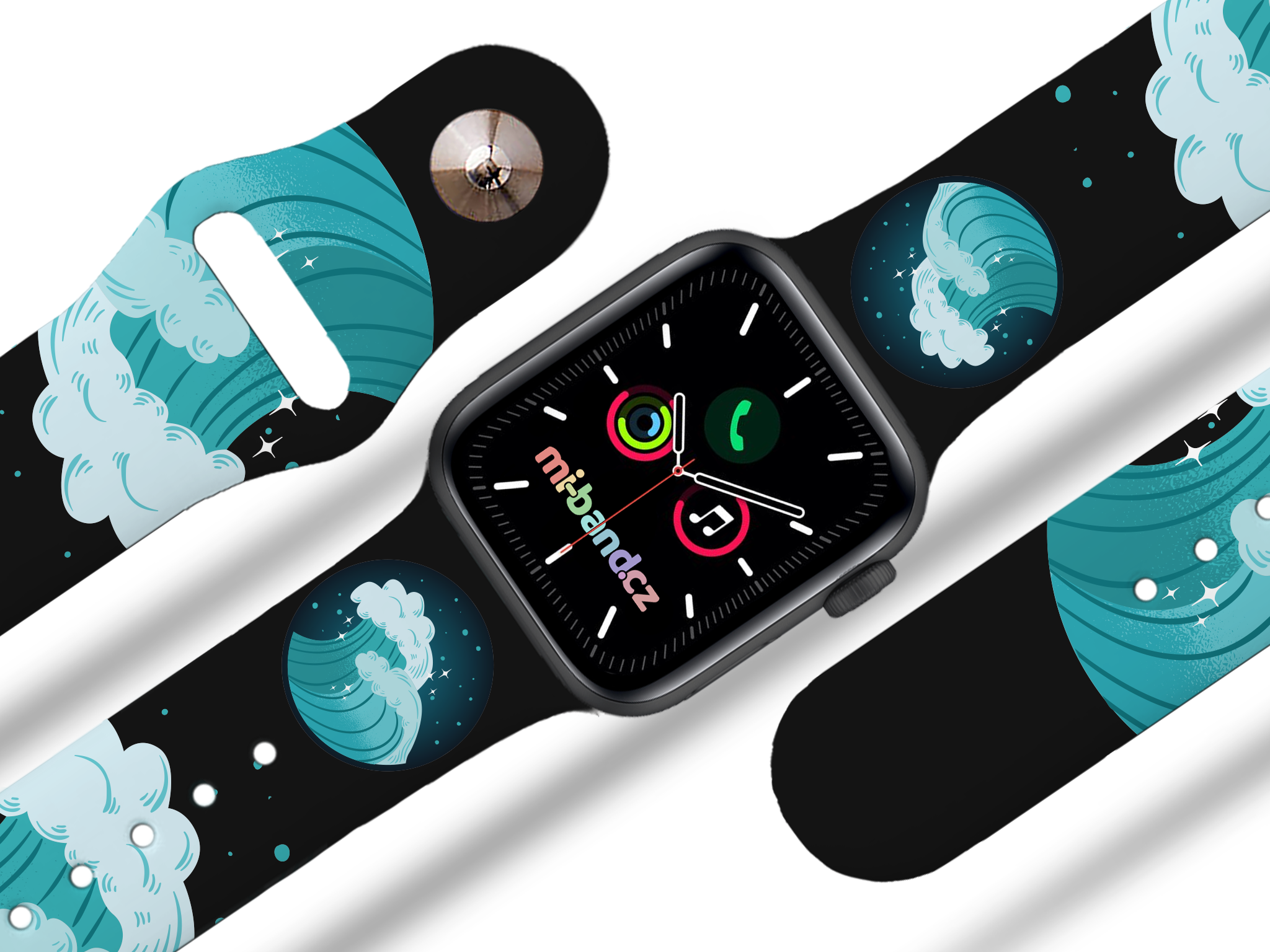 Apple watch řemínek Voda - Černá - 38/40/41mm