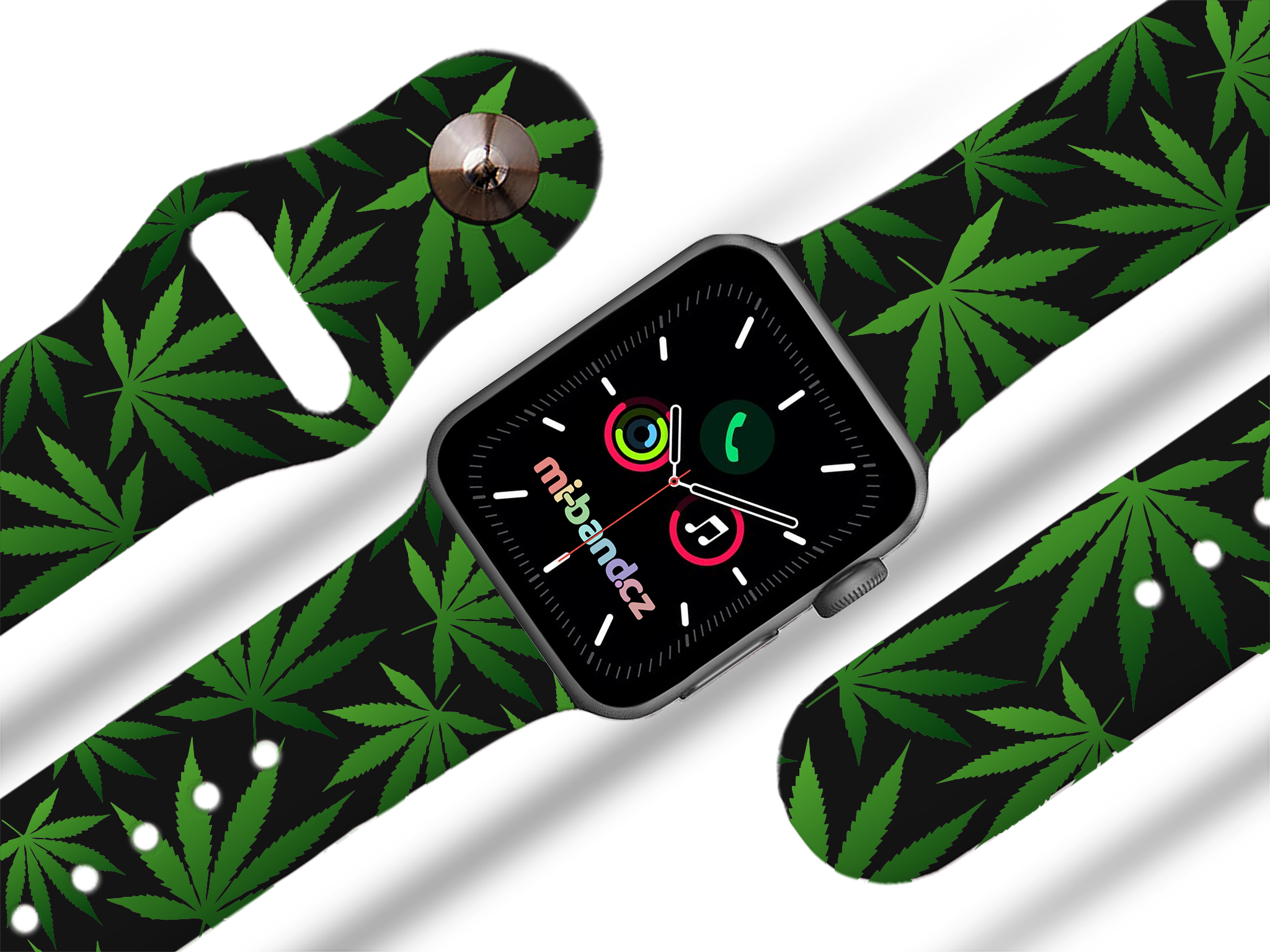 Apple watch řemínek Marihuana - 42/44/45/49mm