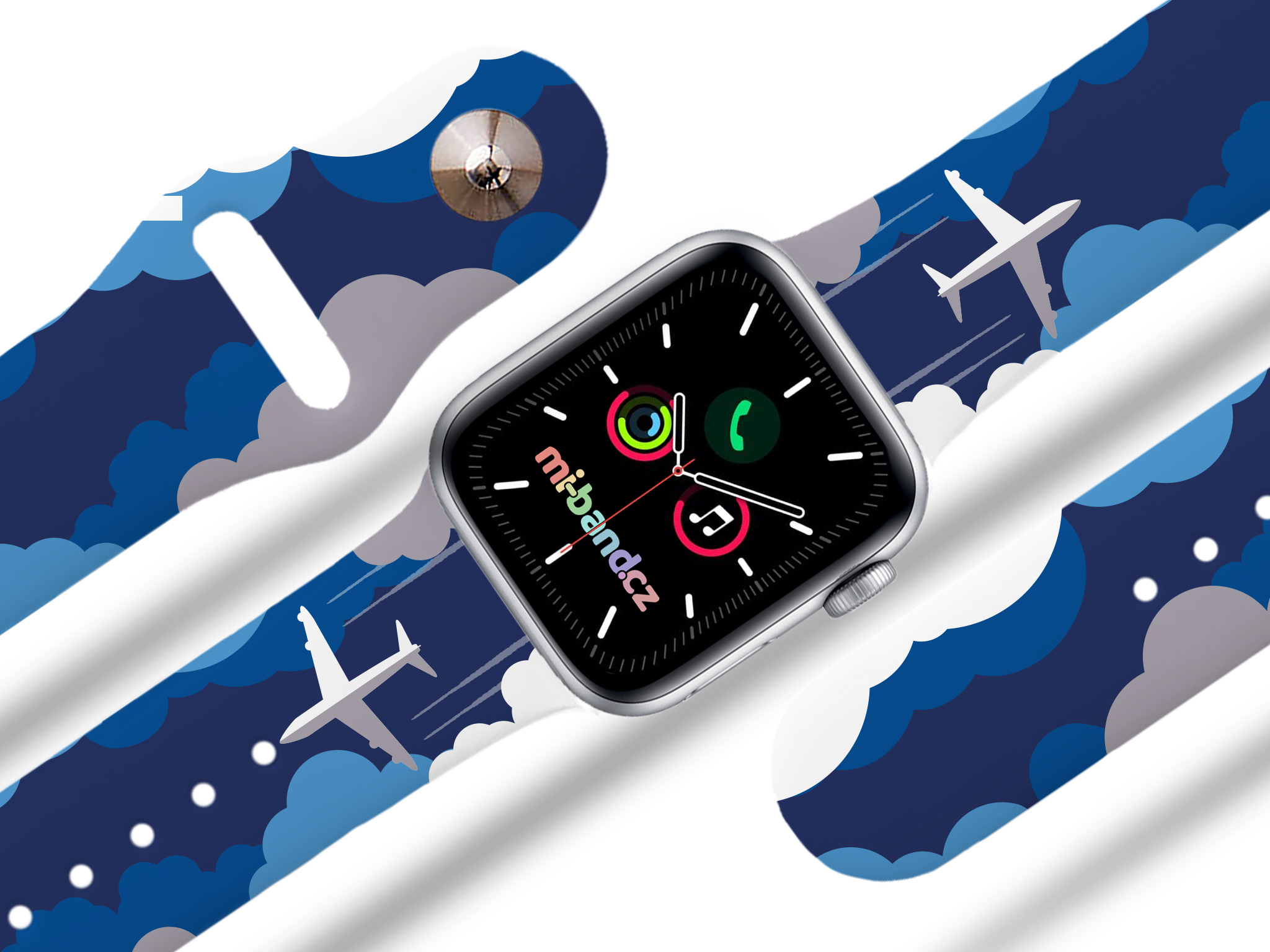 Levně Apple watch řemínek Let v oblacích Rozměr: 38/40/41/42(S10)mm