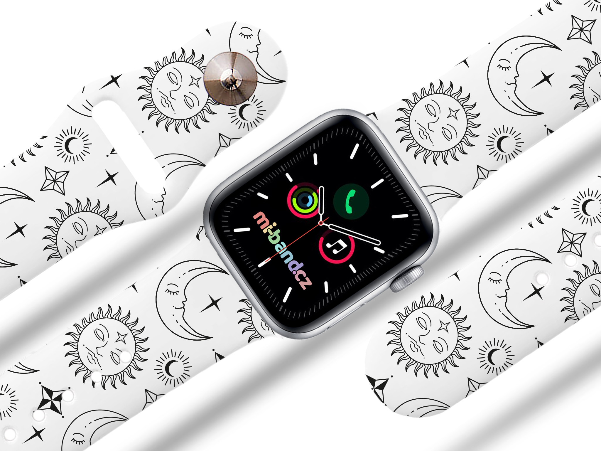 Apple watch řemínek Hvězdárna Barva: Bílá, Rozměr: 42/44/45/46/49mm MIBANDCZX02861