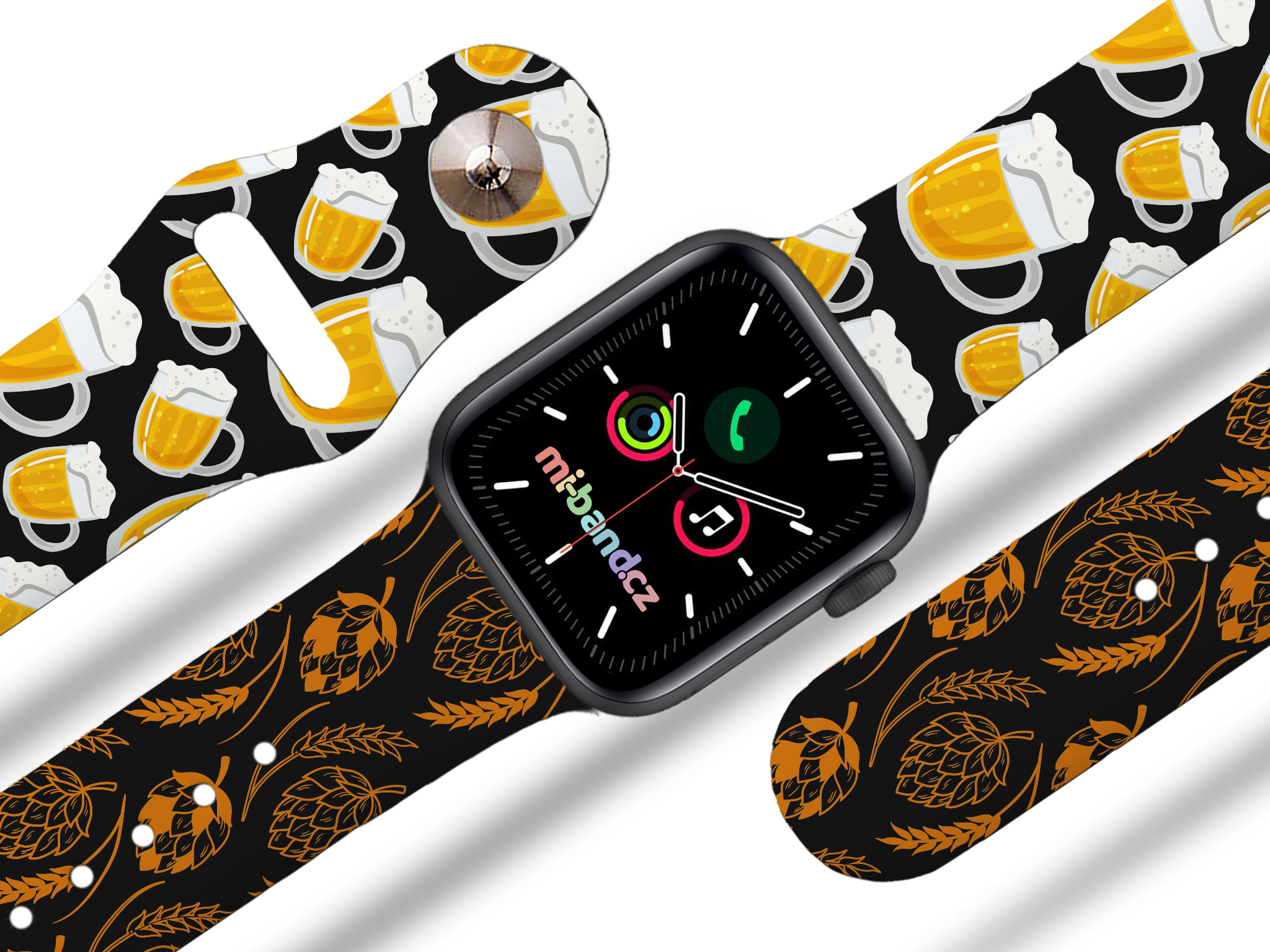 Apple watch řemínek Pivní tradice Barva: Černá, Rozměr: 38/40/41/42(S10)mm MIBANDCZX02856